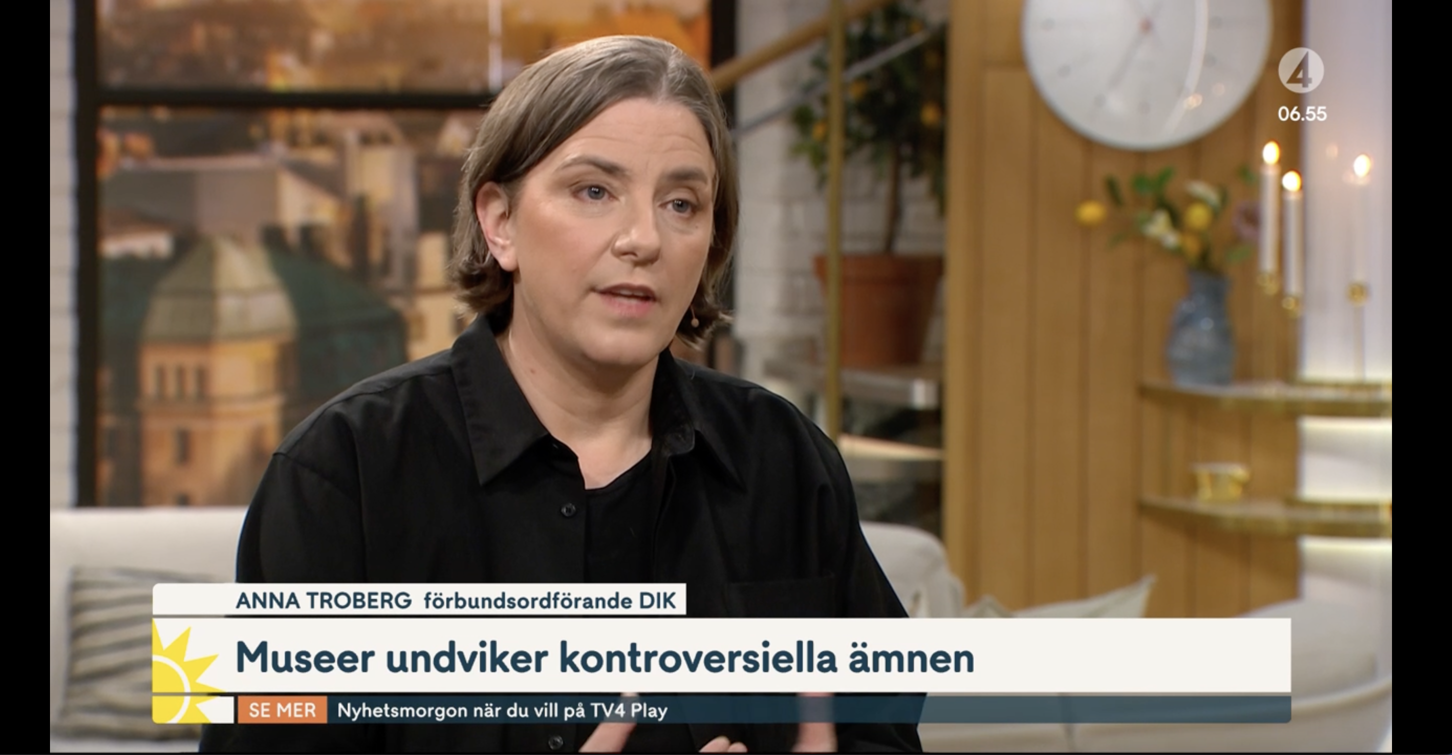 Anna Troberg i TV4 Nyhetsmorgon